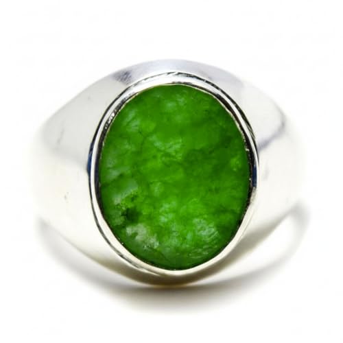Bague émeraude naturelle homme argent style audacieux pour sublimer vos costumes