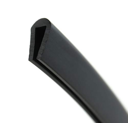 SMI-Fassungsprofil V3 für 4mm aus EPDM Vollgummi Schwarz widerstandsfähiger Kantenschutz für Scheiben, Fenster, Blech U-Profil, U-Gummiprofil, U-Form (1 m)