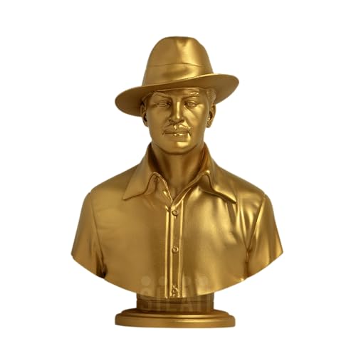 Image of SILAII Bhagat Singh Bust Sculpture (Gold, 8 Inch)