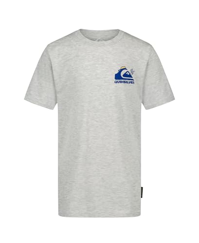 Image of Quiksilver Boys' Short Sleeve Logo Graphic T-Shirt, Soft & Comfortable, Regular Fit