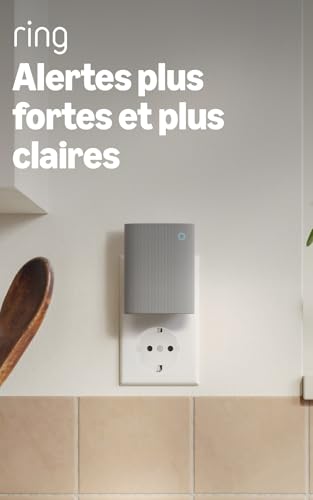 Chime Ring (nouvelle génération) | Notifications audio améliorées pour les sonnettes vidéo Ring et les caméras de surveillance | Connectivité Bluetooth et Wi-Fi | À installer soi-même sur secteur – vue 3