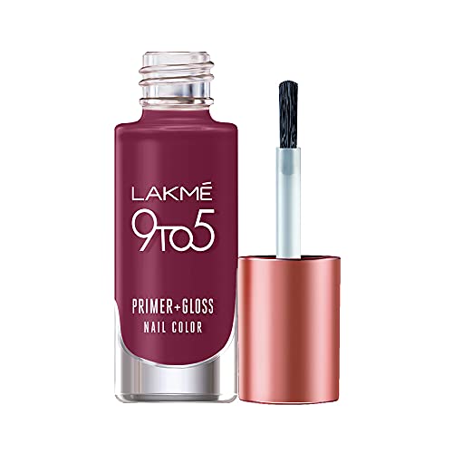 Lakme 9to5 Primer + Gloss Nail Colour|| Desert Rose|| 6 ml