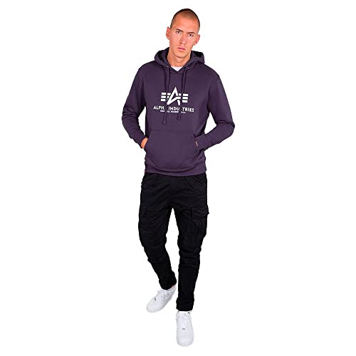 Alpha Industries Herren Basic Hoody, Nightshade, XXL – Ansicht 3