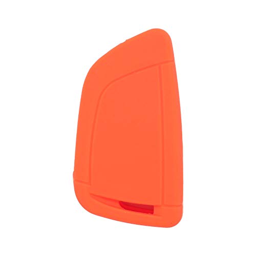 BROVACS Silicone Cover Protector Case Holder Skin Jacket Compatible with BMW X5 X6 4 Button Smart Remote Key Fob CV4908 Orange - Image 2