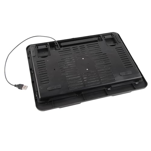 Base refrigeradora ergonómica para laptop, silenciosa y cómoda, ideal para juegos (negro) miniatura 5