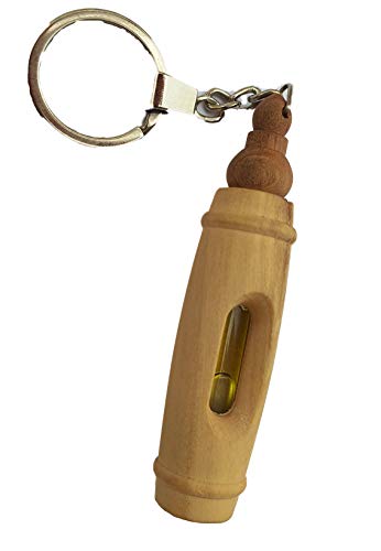 Bethlehem Olive Wood Key Ring with Holy Oil Vial from