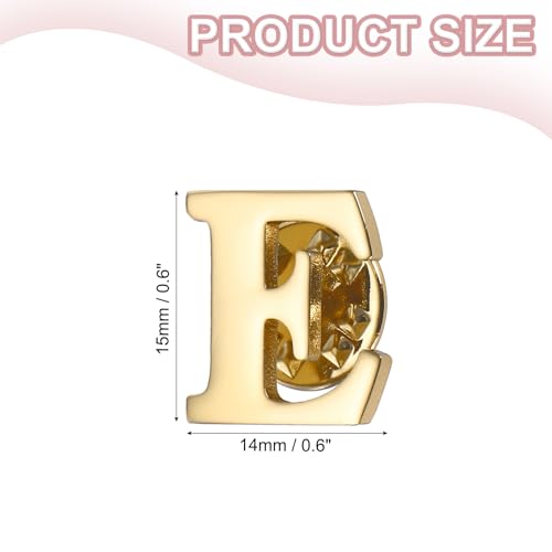 Image of PATIKIL Letter Lapel Pins, Initial Alphabet Collar Pins Letter Brooch Pins for Women Men Shirt Dress Suits