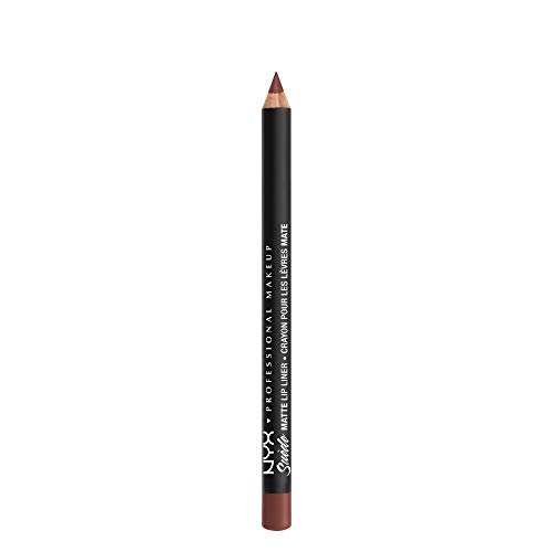 NYX PROFESSIONAL MAKEUP Suede Matte Lip Liner, Vegan Formula - San Francisco (Peachy Brown Nude)