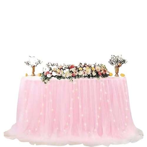 L6NqIAG Tüll Tischrock für Partys (6FT)