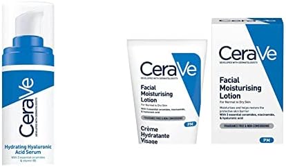 CeraVe Hydrating Hyaluronic Acid Serum 30ml For All Skin Types with Hyaluronic Acid and 3 Essential Ceramides