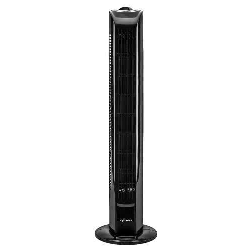 VYTRONIX VYTONIX VY-BTF01 45W Freestanding Speed Tower Fan | Slim Portable Air Cooler with Oscillating Fan Function and 3 Speed Settings | Home & Office Fan Living Room Fan and Bedroom Fan