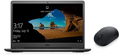Image of Dell Inspiron 3501 FHD(i5 /4GB /1TB HDD+256GB /Integrated /Win 10 + MS Office /Black W /L Mouse MS3320W Black, 2.4 GHz RF W /L or BT 5.0, 1600 dpi, 3 Buttons, Multi-OS