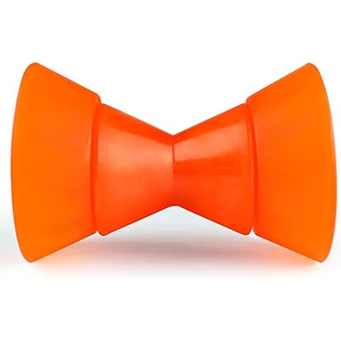 BALAVA Boat Trailer Roller,Boat Rollers for Trailer,Bow Roller with Bells and Bolt,1/2 in Shaft Boat Trailer Bow Stop, Great for Boat Trailer Bracket,Orange Cover