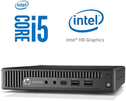 HP Mini PC Desktop ProDesk 600 G2 Win11, Micro Computer, Intel Core i5-6th Gen Processor, 16GB RAM, 256GB SSD, RJ-45, Type-C, DisplayPort, Keyboard & Mouse(Renewed)