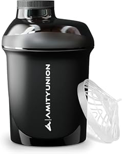 Shaker à Protéines 600 ml AMITYUNION avec Tamis (Occasion Très Bon)
