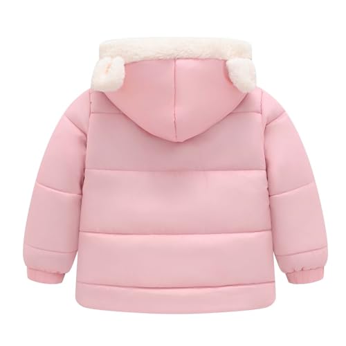 Toddler Kids 𝗦𝗵erpa Lined Jacket Hooded Fleece Full Zip 𝗧𝗲ddy Outerwear Thick Windproof Coat with Pocket2