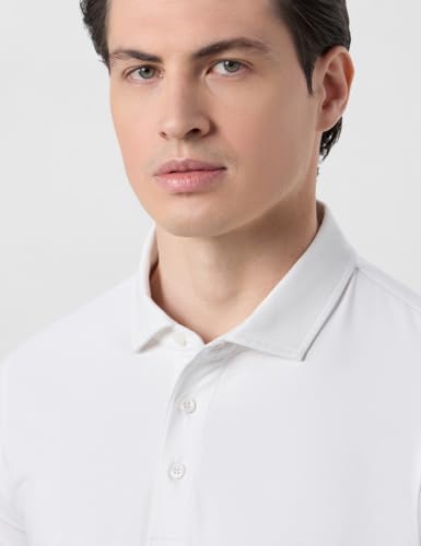 Image of Symbol Premium Men's Super Soft Cotton Stretch Polo | Regulat Fit | Available in Plus Sizes White