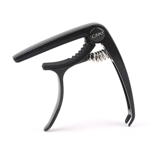 2 Piezas Guitarra Acustica Capo,Cejilla Guitarra Electrica Cejilla Guitarra Acustica,Cejilla Guitarra Española,Compatible con Guitarras Acústicas Clásicas Eléctricas y Bajo,Negro