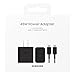 SAMSUNG 45W Wall Charger Power Adapter, Cable Not Included, Super Fast Charging for Galaxy Phones, Tablets and USB Type C Devices, Low Standby Power Consumption, EP-T4511NBEGUS, Black