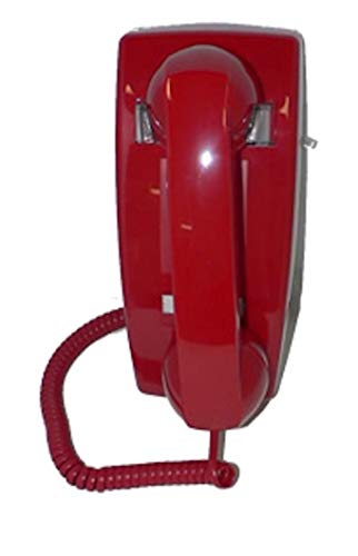 Teléfono de pared industrial sin marcador con timbre - rojo miniatura 4