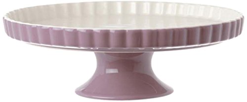 PORCELLANA Soporte para Tartas Arezzo 23 cm, Porcelana, Color Lila, 0,1 x 0,1 x 0,1 cm