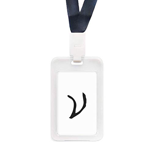 Porte-cartes de crédit transparent noir au motif alphabet grec géométrique et ultra plat
