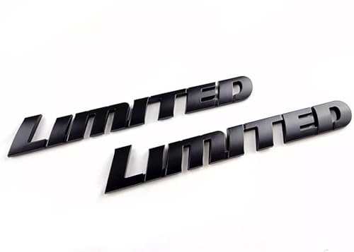 Image of Side Door Quarter Panel Emblem Badge Replacement for 2008-2022 Limited 2PCS (Matte Black)