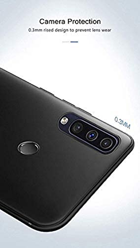 Image of Mobile Back Cover Case for Samsung Galaxy M40, Sm-M405F /Ds, Sm-M405Fn /Ds, Sm-M405G /Ds (Silicone Case|CameraProtection|Black SC1510)