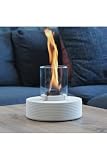 Ventless Concrete Tabletop Fireplace Gas Fueled Modern Design
