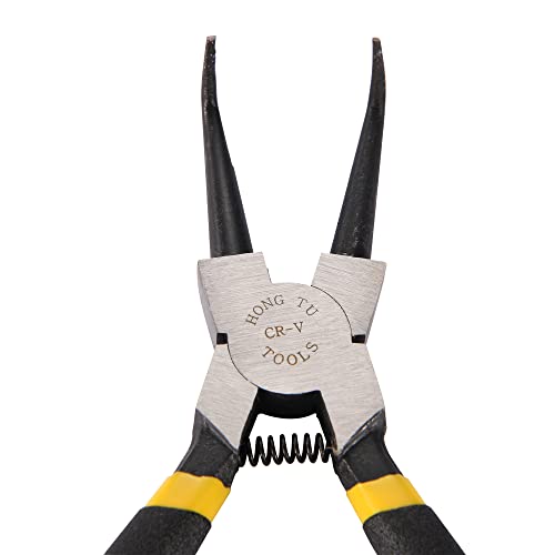 Goofit Snap Ring Plier Hand Tool 90 Degree Tip Grips Internal Bent Circlip Plier For Ring Remover Retaining #TOP2