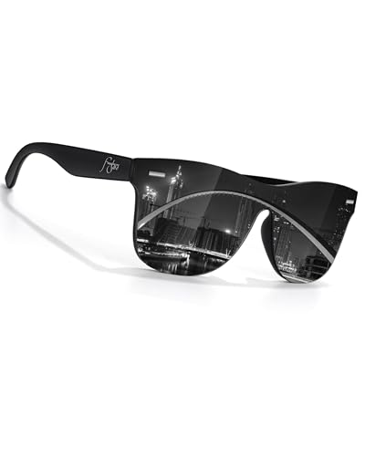 Image of UV400 Rimless One-Piece Lens Reflective Sun Glasses for Men & Women