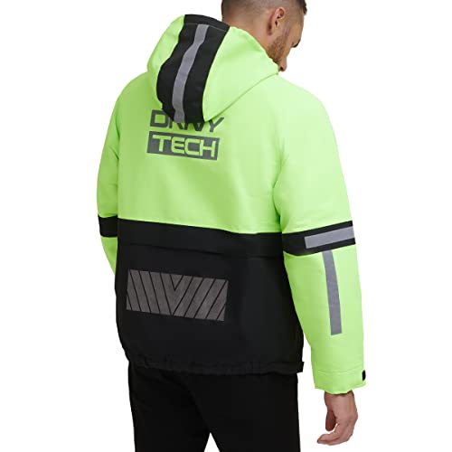 Image of DKNY mens Dkny Men's Taslan Performance Hoody With Reflective Detail