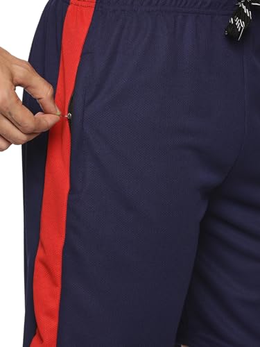 Image of Polyester Sports Shorts for Boys & Girls with Zipper Pockets