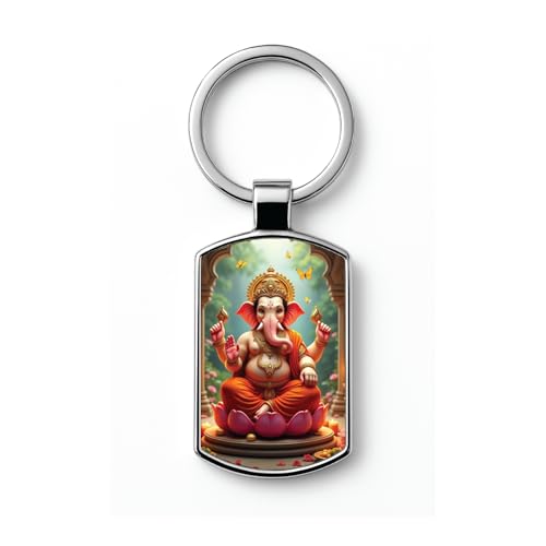 Image of Premium Printed Metal Keychain for Men & Women | High-Definition Artwork Print | Durable Key Ring for Car, Bike, Home & Office Keys | Stylish Decorative Key Holder Gift