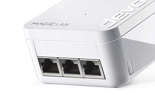 Devolo-Magic-2-LAN-Triple-para-una-Red-domestica-Estable-a-traves-de-la-Corriente-electrica-a-traves-de-Paredes-y-techos-tecnologia-Ghn-3-Puertos-Gigabit-LAN-Blanco-Erganzungsadapter