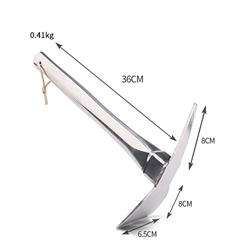 YDWL Stainless steel dual-purpose hoe weeding rake farm tools vegetable farming fishing small hoe hoe agricultural gardening tool-Dual-purpose small foreign pick