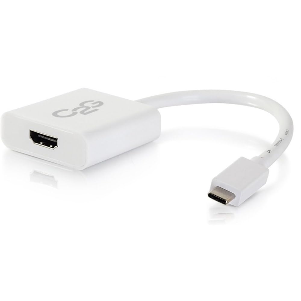 C2G 29475 USB 3.1 USB-C na 4K UHD HDMI adapter audio/wideo, biały (20 cali)