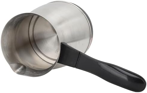 Miniatura 9 de Sanpyl Cafetera turca, cafetera eléctrica árabe, griega y turca de acero inoxidable, 20.3 fl oz, calentador de té y café con mango extraíble