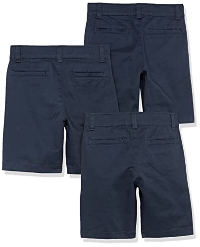 Image of Amazon Essentials Boys and Toddlers' School Uniform Woven Flat-Front Shorts with Elastic Waist