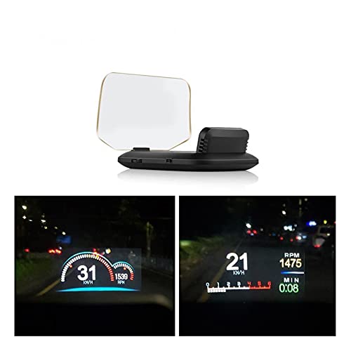 OBD2+GPS Dual Mode OBD2 Head Up Display GPS HUD Digital MPH KMH Speedometer Water & Oil Temp RPM