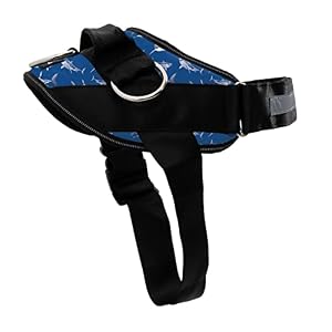 ShawnCo Essential Dog Harness, No-Pull Pet Vest with 3 Leash Clips, No Choke, Reflective, Adjustable and Padded, for Easy Walking and Training for Small, Medium and Large Dogs (White Sharks, S) ShawnCo Essential Dog Harness No Pull Pet Vest with 3 Leash Clips No Choke Reflective Adjustable and Padded for Easy Walking and Training for Small Medium and Large Dogs White Sharks S