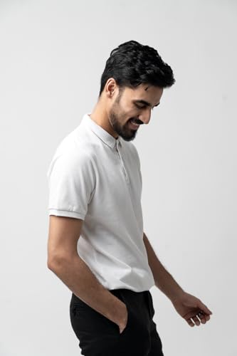 Image of Men's & Boys' Pure Cotton Polo T-Shirt - Half Sleeves, Regular Fit, Solid Plain Classic Polo Collar | Casual & Sportswear