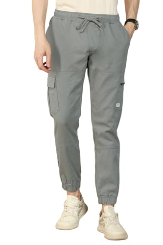 Image of Dennis Lingo Men's | Solid | Mid Rise | Relaxed Fit | Cargo Joggers