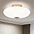 Badiegh Mid-Century Modern Flush Mount Ceiling Light,LED Gold Light Fixture with Glass Shade,4000K Vintage Hallway Close to Ceiling Lamp for Entryway Kitchen Bedroom (11.8 Inch Not Dimmable)