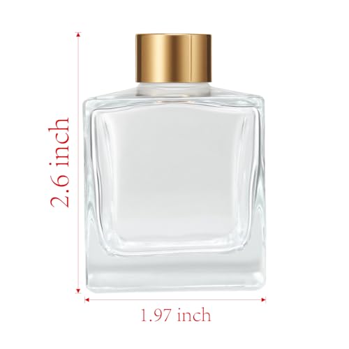 Botellas de Vidrio Cuadradas para Difusor, Set de 4 miniatura 2