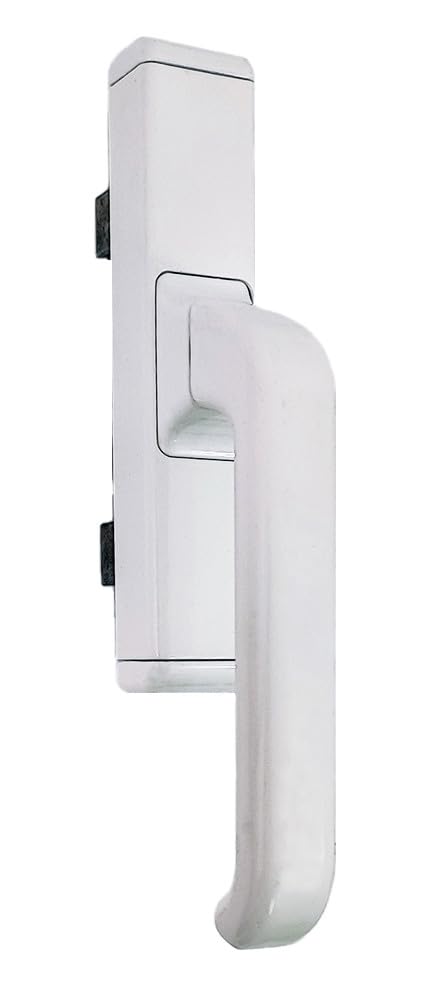 effedielle CREMONESE GIESSE 1004 MANIJATILLA PARA VENTANAS DE ALUMINIO EXTERNAS "PERSIANA" Color blanco RAL 9010 - Ambidiestro Bidireccional Apertura Externa
