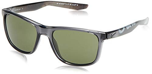 Nike Unrest Se Rectangular Sunglasses, Crystal Anthracite/Nyc, 57 mm