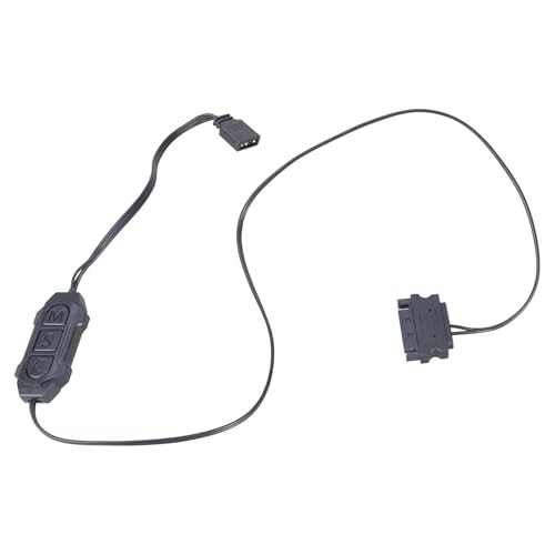 Yjcnelcr 5 V 3-poliger ARGB-Controller, ARGB, 5 V, 3-poliges Verlängerungskabel, ARGB-Synchronisations-Controller-Kabel für Kühlung, Lüfterlicht