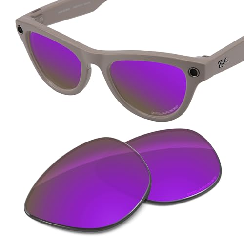 Image of Replacement Lenses Compatible with RayBan Meta Skyler RW4010 52mm AI Glasses, UV Protection, Transition
