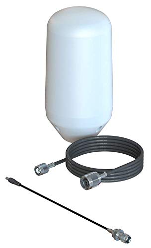 Antena omnidireccional pasiva Scan Iridium GO con cable de 10m y soporte para mastil marino